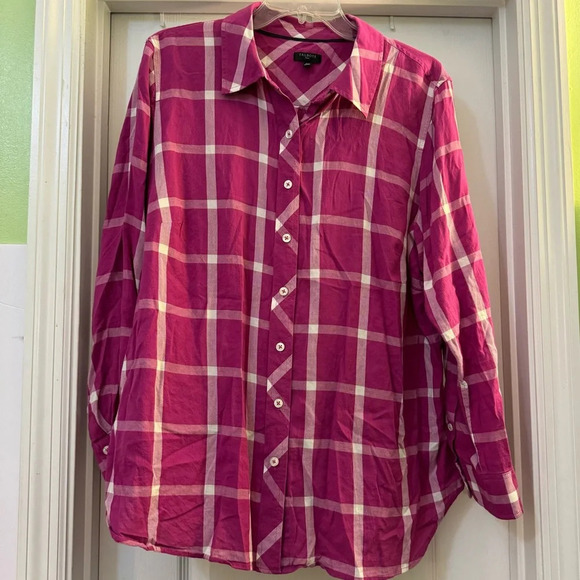 Talbots Plus Long Sleeve Button Down Shirt - Picture 1 of 6